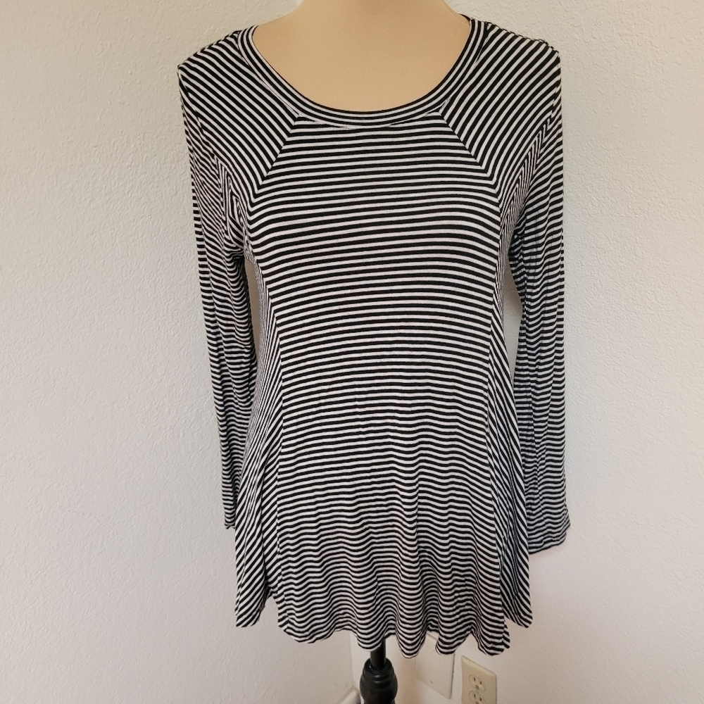 Soft Surroundings Striped Longsleeved Top